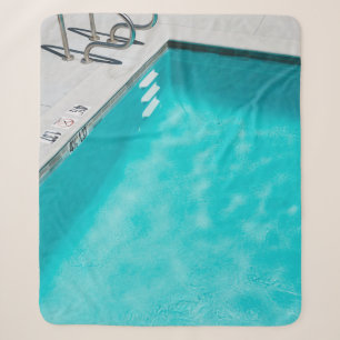 Blauer Pool Sherpadecke