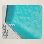 Blauer Pool Sherpadecke (Vorderseite (Horizontal))