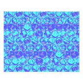 Blauer Pop Fotodruck (Vorne)