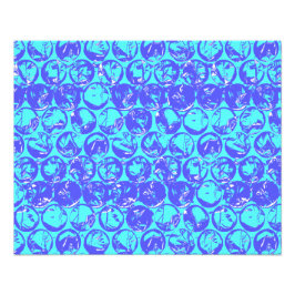 Blauer Pop Fotodruck