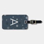 Blauer Pop Gepäckanhänger (Vorderseite horizontal)