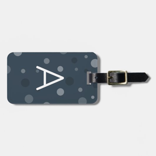 Blauer Pop Gepäckanhänger (Vorderseite horizontal)