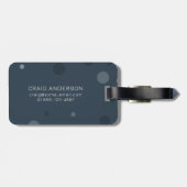 Blauer Pop Gepäckanhänger (Rückseite horizontal)