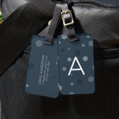 Blauer Pop Gepäckanhänger