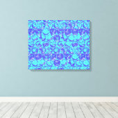 Blauer Pop Leinwanddruck (Insitu (Holzboden))