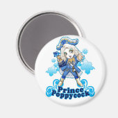 Blauer Poppycock Magnet (Vorderseite/Rückseite)