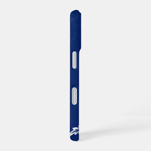 Blauer Porzellan Bloom iPhone 16 Hülle (Rechte Seite)