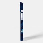 Blauer Pour Abstrakt flüssige Hübsche Ästhetik Case-Mate iPhone Hülle (Rückseite / Links)