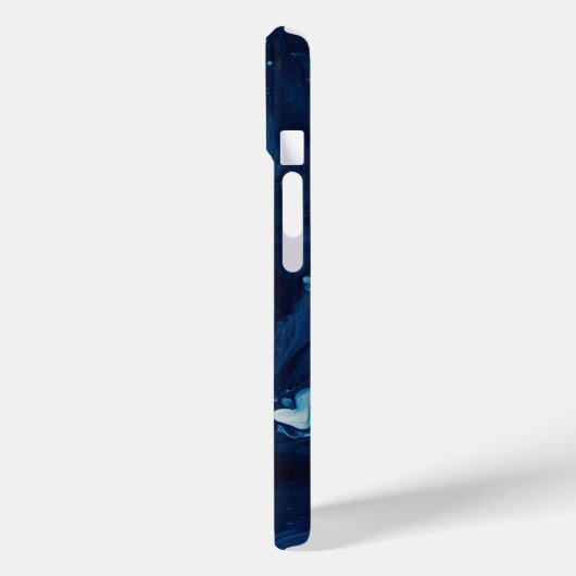 Blauer Pour Abstrakt flüssige Hübsche Ästhetik Case-Mate iPhone Hülle (Rückseite / Links)