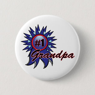 Blauer Preis der Nr.-eine des Großvater-#1 Button