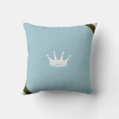 Blauer Prinz Crown Custom Baby Pillow Kissen (Rückseite)