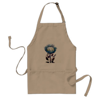 Blauer Protea, Blume tropische Proteaillustration Schürze