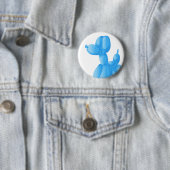 Blauer Pudel Button (Beispiel)