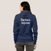 Blauer Pullover des Durhams Jaycees der Frau (Schwarz voll)