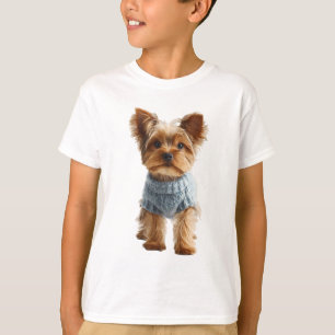 Blauer Pullover Yorkie Kinder