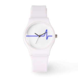 Blauer Puls Armbanduhr