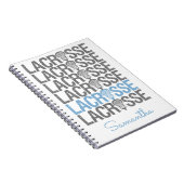 Blauer Pulverschnee Notizblock (Rechte Seite)