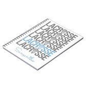 Blauer Pulverschnee Notizblock (Linke Seite)