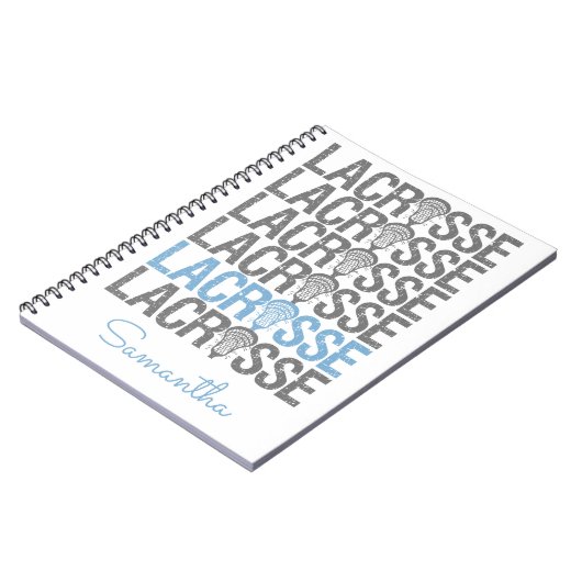 Blauer Pulverschnee Notizblock (Linke Seite)