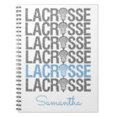 Blauer Pulverschnee Notizblock (Vorderseite)