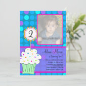 Blauer Punkt Einladung (Stehend Vorderseite)