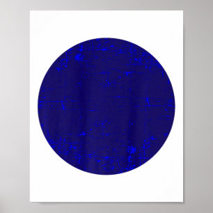 Blauer Punkt in einem roten Staat Nebraska wählen  Poster