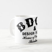 Blauer Punkt-kreative Gruppenkaffee-Tasse Kaffeetasse (Vorderseite Links)