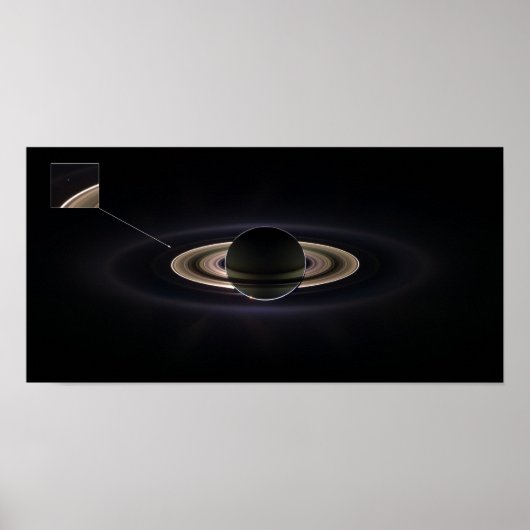 Blauer Punkt, Saturn Poster (Vorne)