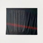 Blauer Punkt - Voyager 1 Wandteppich (Vorderseite (Horizontal))