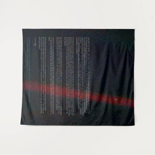 Blauer Punkt - Voyager 1 Wandteppich (Vorderseite (Horizontal))