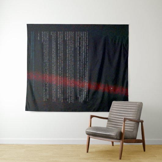 Blauer Punkt - Voyager 1 Wandteppich (Beispiel (Horizontal))