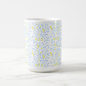 Blauer Punkte Meteor-Schauer  Kaffeetasse (Mittel)