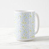 Blauer Punkte Meteor-Schauer  Kaffeetasse (VorderseiteRechts)