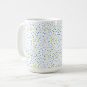 Blauer Punkte Meteor-Schauer  Kaffeetasse (Vorderseite Links)