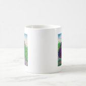 Blauer Purp Drache Dragoness hochrotes Kaffeetasse (Mittel)