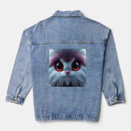 Blauer Purplisch-Catty Jeansjacke