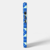 Blauer Quadrat drehen Case-Mate iPhone Hülle (Rückseite / Links)