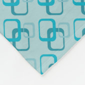Blauer Quadrat-Fleece Fleecedecke (Ecke)