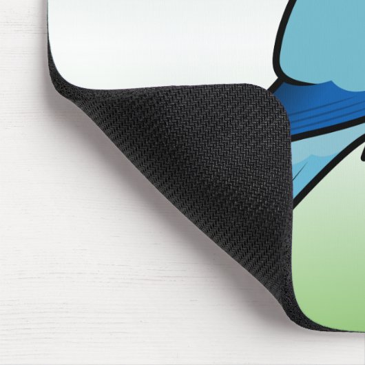 Blauer Quäker Mousepad (Ecke)