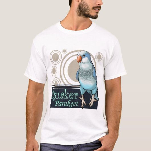 Blauer Quäkerparakeet-T - Shirt (Vorderseite)