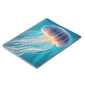 Blauer Qualle | Ozean-Tier-Malerei Notizblock (Linke Seite)