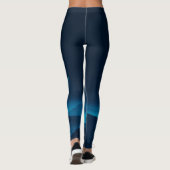 Blauer Quarter Mond und Gebirge | Leggings (Rückseite)