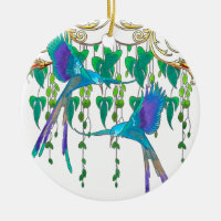 Blauer Quetzal-Vogel