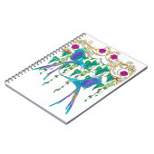 Blauer Quetzal-Vogel Notizblock (Linke Seite)