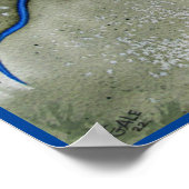 Blauer Racer Poster (Ecke)