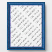 Blauer Rahmen Bild Foto hinzufügen (Vorderseite)