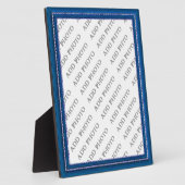 Blauer Rahmen Bild Foto hinzufügen (Seite)