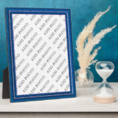 Blauer Rahmen Bild Foto hinzufügen (Seite)