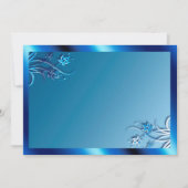 Blauer Rahmen Einladung (Vorderseite)