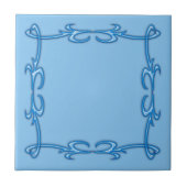 Blauer Rahmen Fliese (Vorderseite)